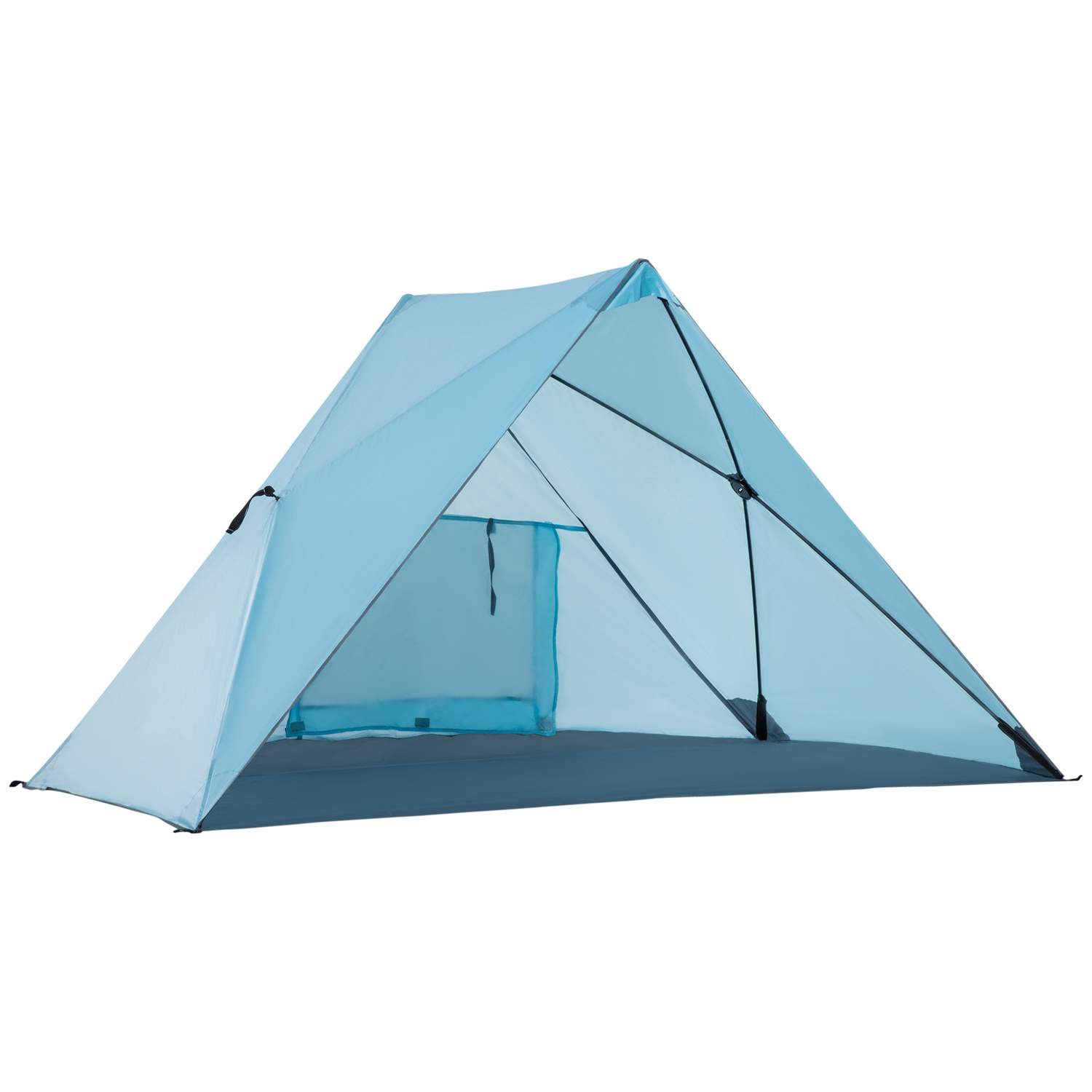 Strandtelt UV50+ Solafskærmning Blå 210x147x120cm