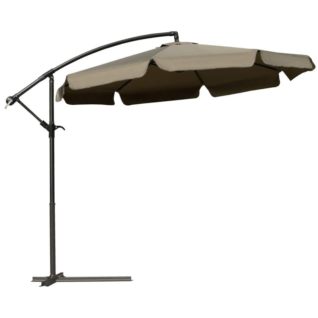 Cantilever Parasol 2,65m med Handvev och Volanger | Hem & Hobby | Pryloteket