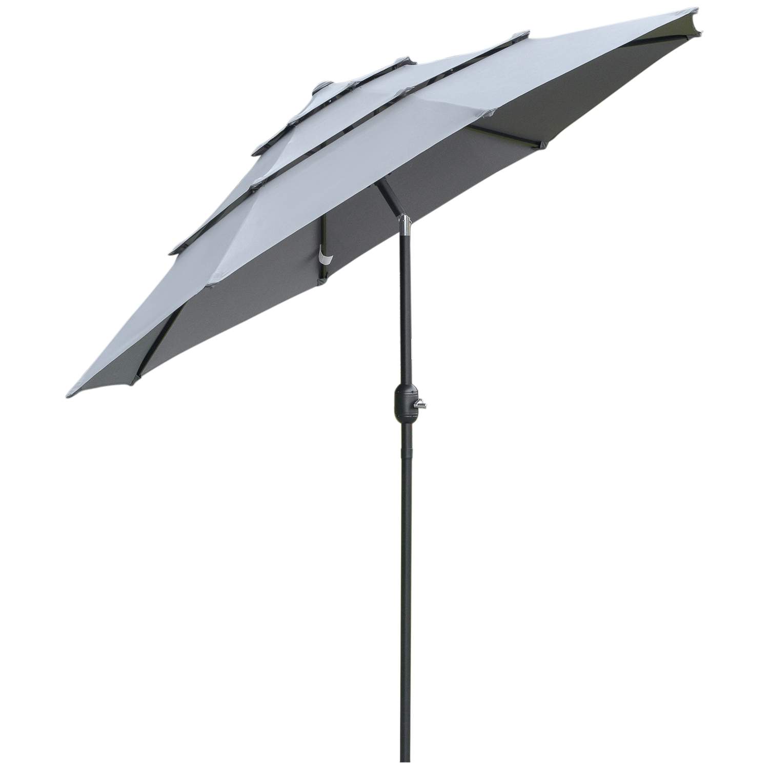 2,6 m Parasol 3-lags Tag Solafskærmning