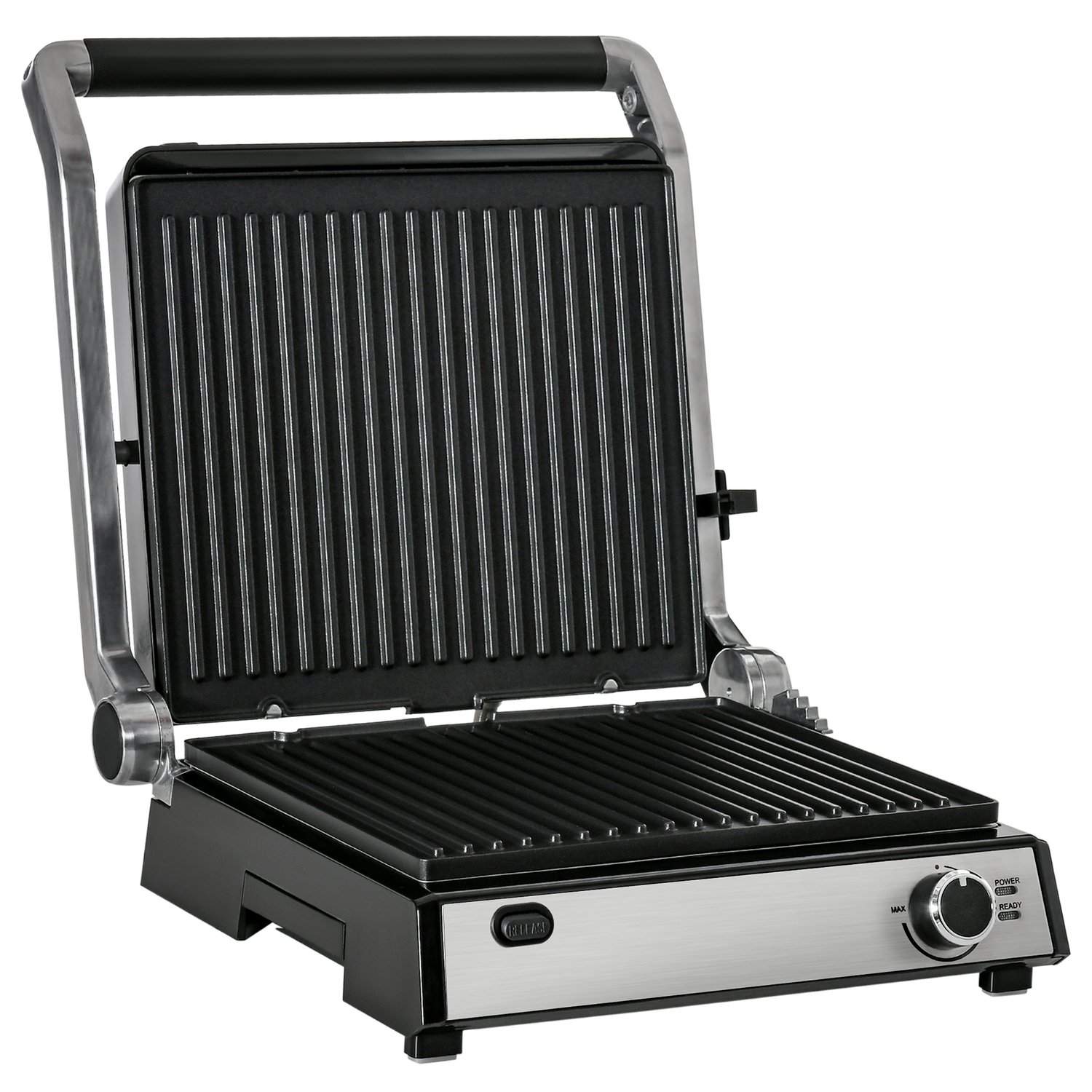 Elektrisk kontaktgrill 2000W Rustfri Justerbar BBQ