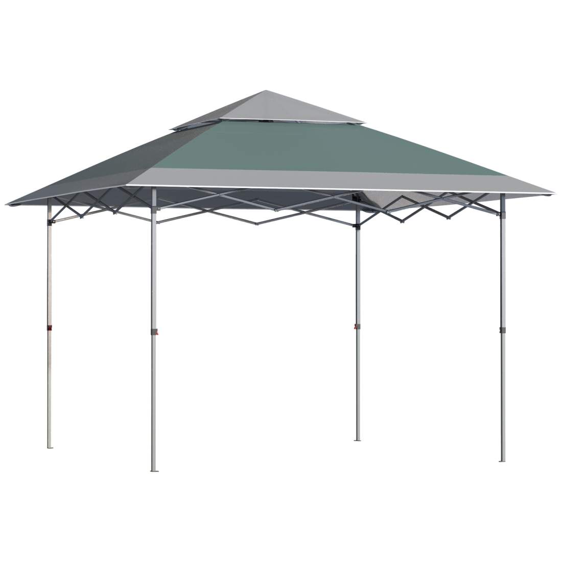 Vikbart Grönt Gazebo 3,6x3,6m med UV-skydd | Hem & Hobby | Pryloteket