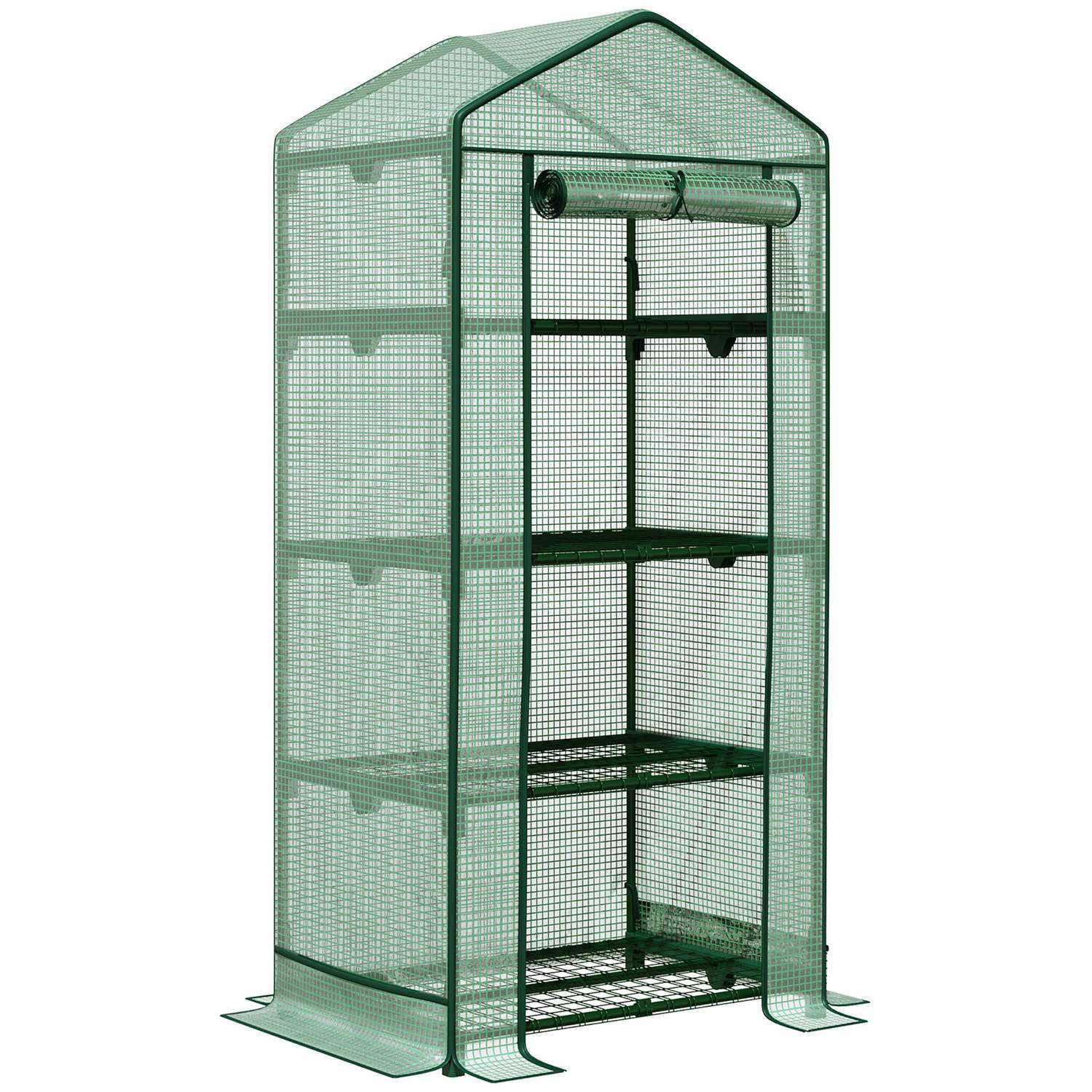 Mini-Grethhouse med rulledør og 4 hylder