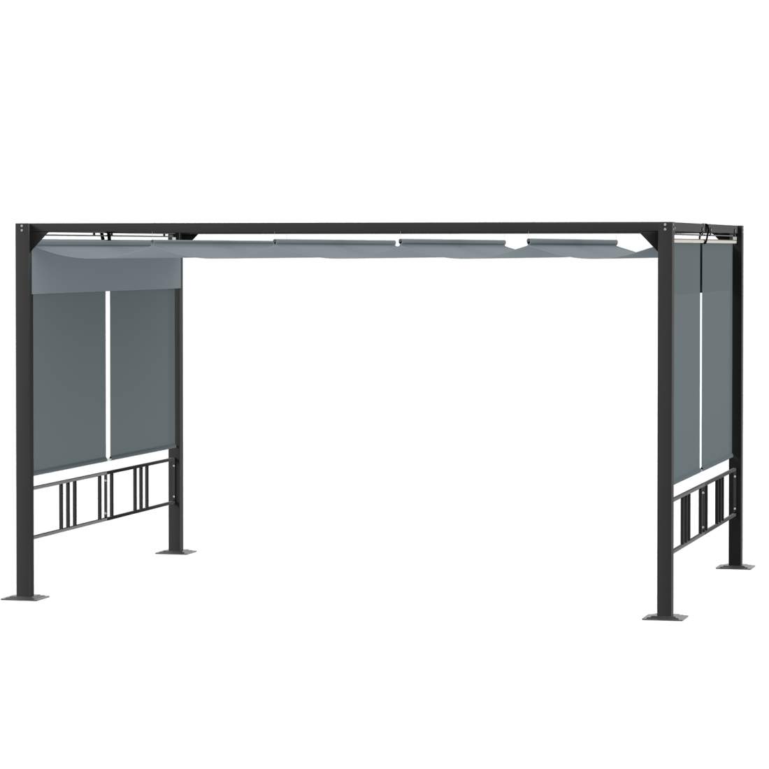 Vattentät Pergola 3,9x2,9 m med Solskydd & Rulljalusier | Hem & Hobby | Pryloteket