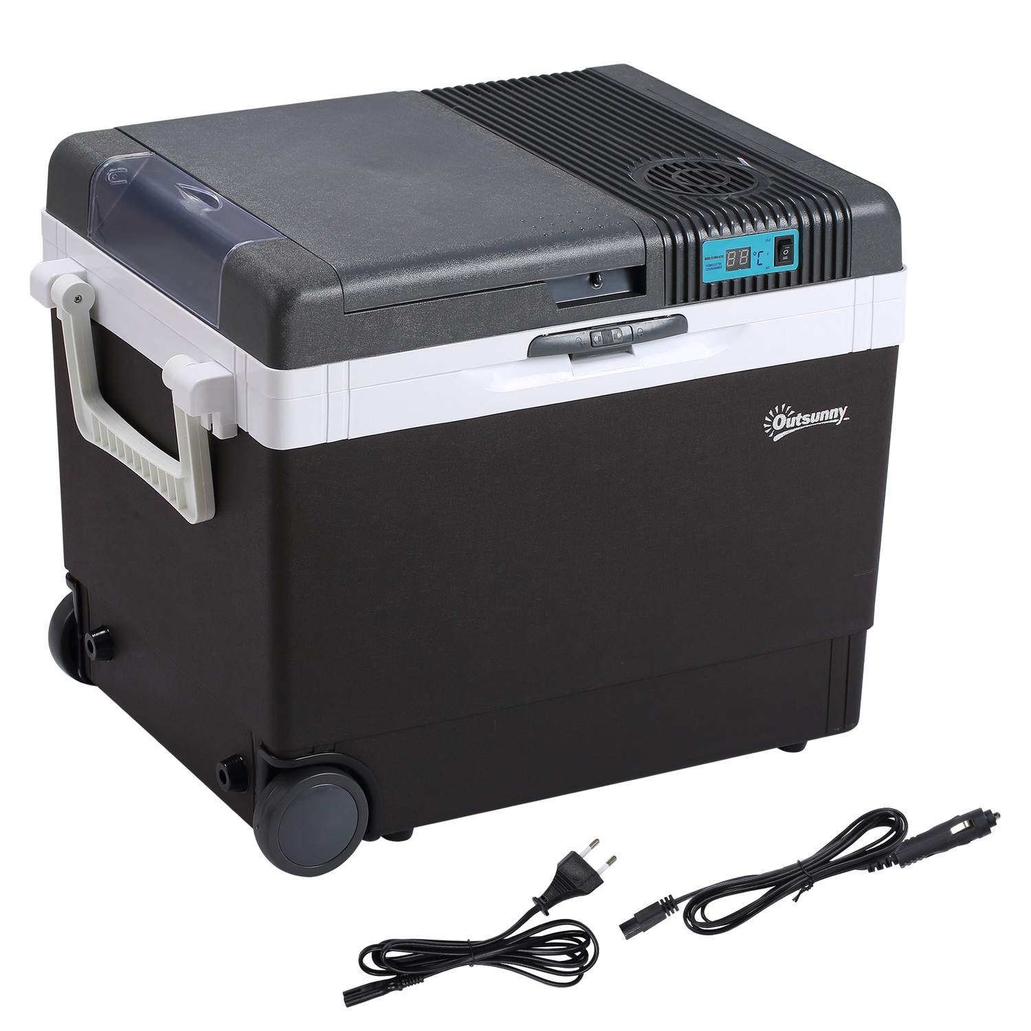 Bærbart bilkøleskab 33L til Camping Grey