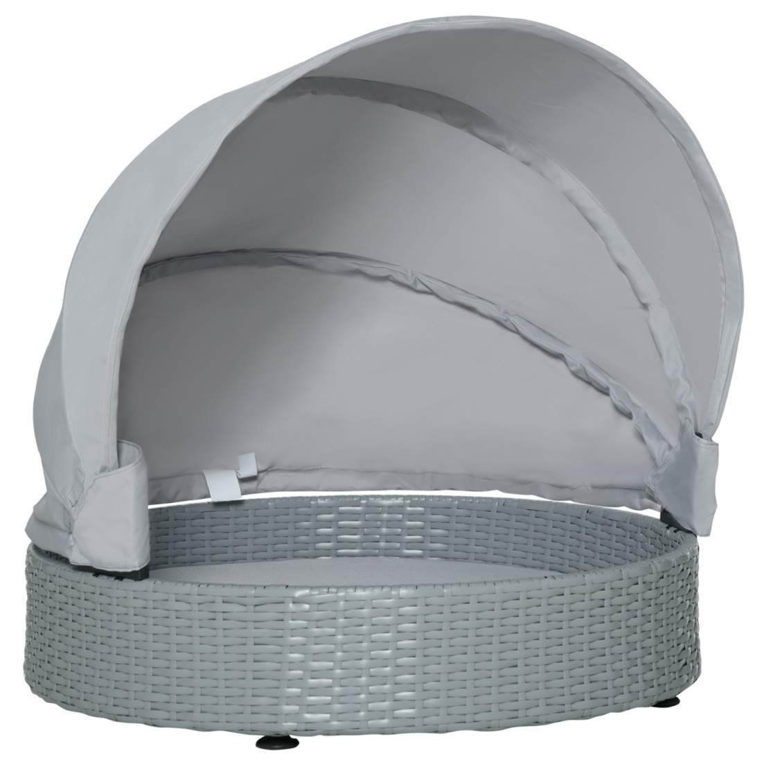 Rattan Hundhus Utomhus Grå med Dyna 76x76x60Cm | Hem & Hobby | Pryloteket