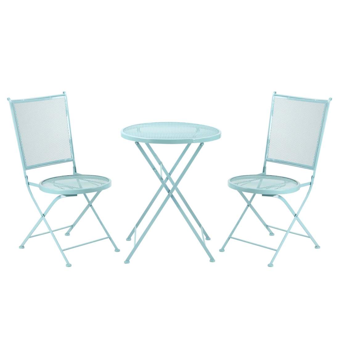 Blå Bistro Sittgrupp för 2: Bord + Stolar | Hem & Hobby | Pryloteket