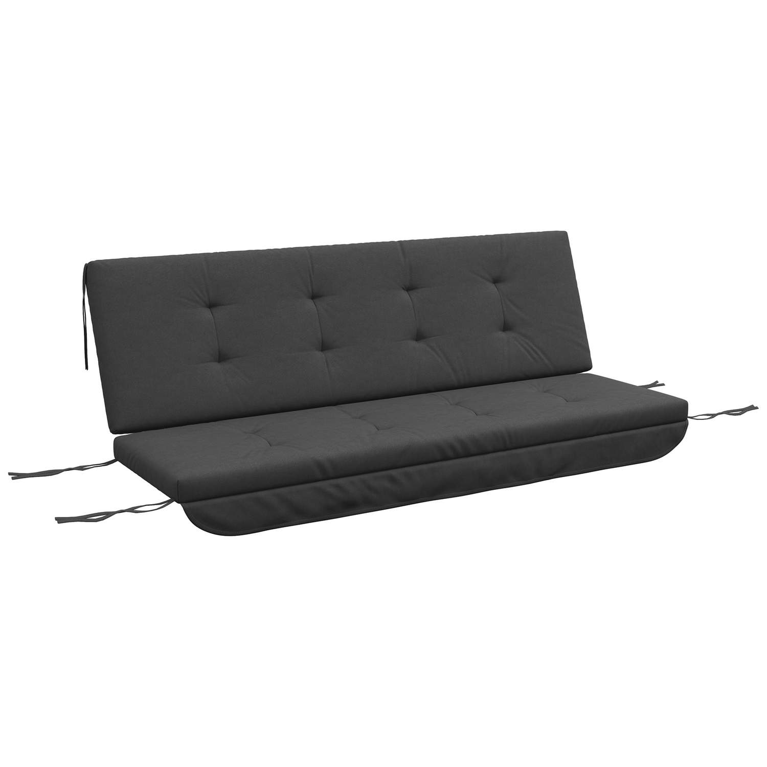 Mørkegrå Hyndesæt til Verandagynge 170 cm