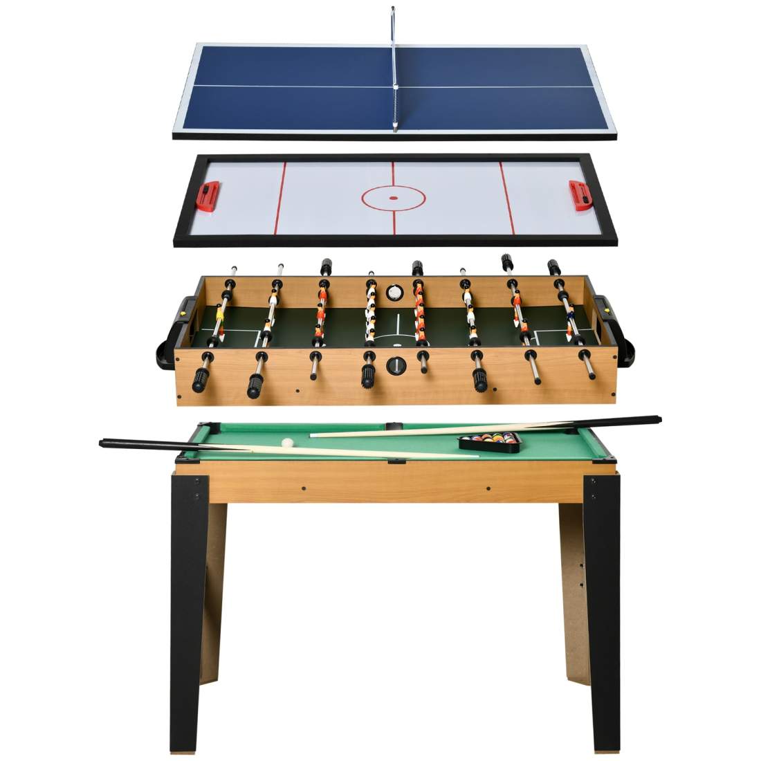 107 cm Multigame Bord: Pingis, Fotboll, Biljard, Hockey | Hem & Hobby | Pryloteket