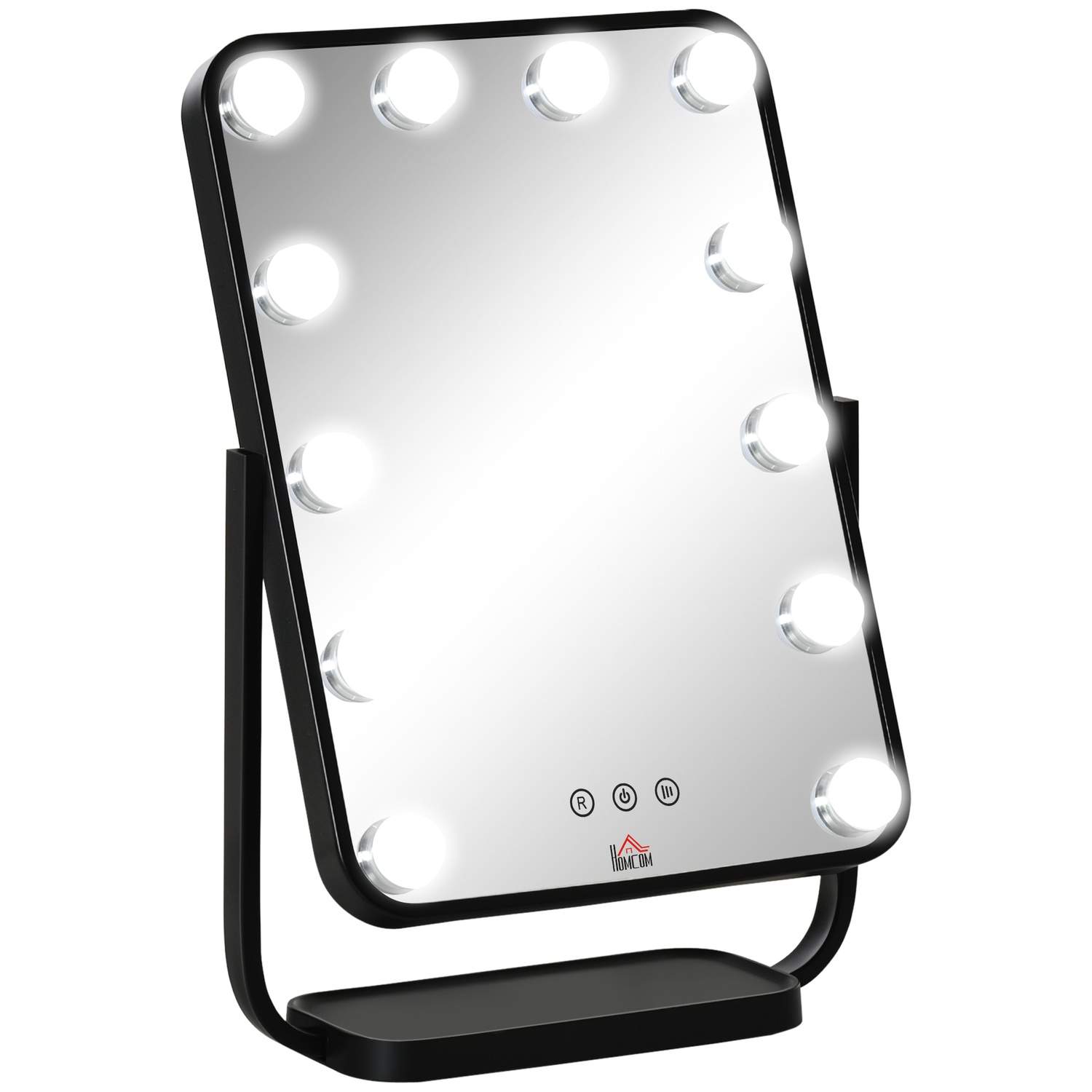 Makeup spejl med LED, lysdæmper og touch kontrol