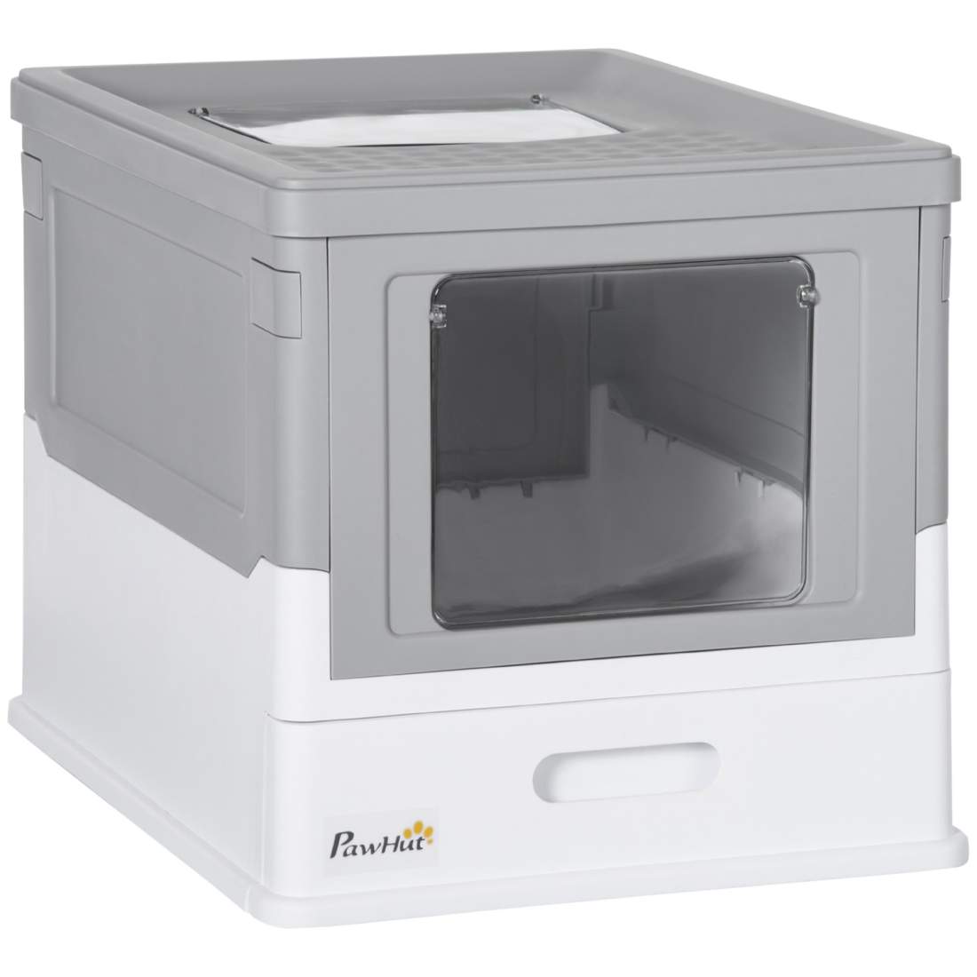 Vit Kattsandlåda med Lock och Skopa | Hem & Hobby | Pryloteket