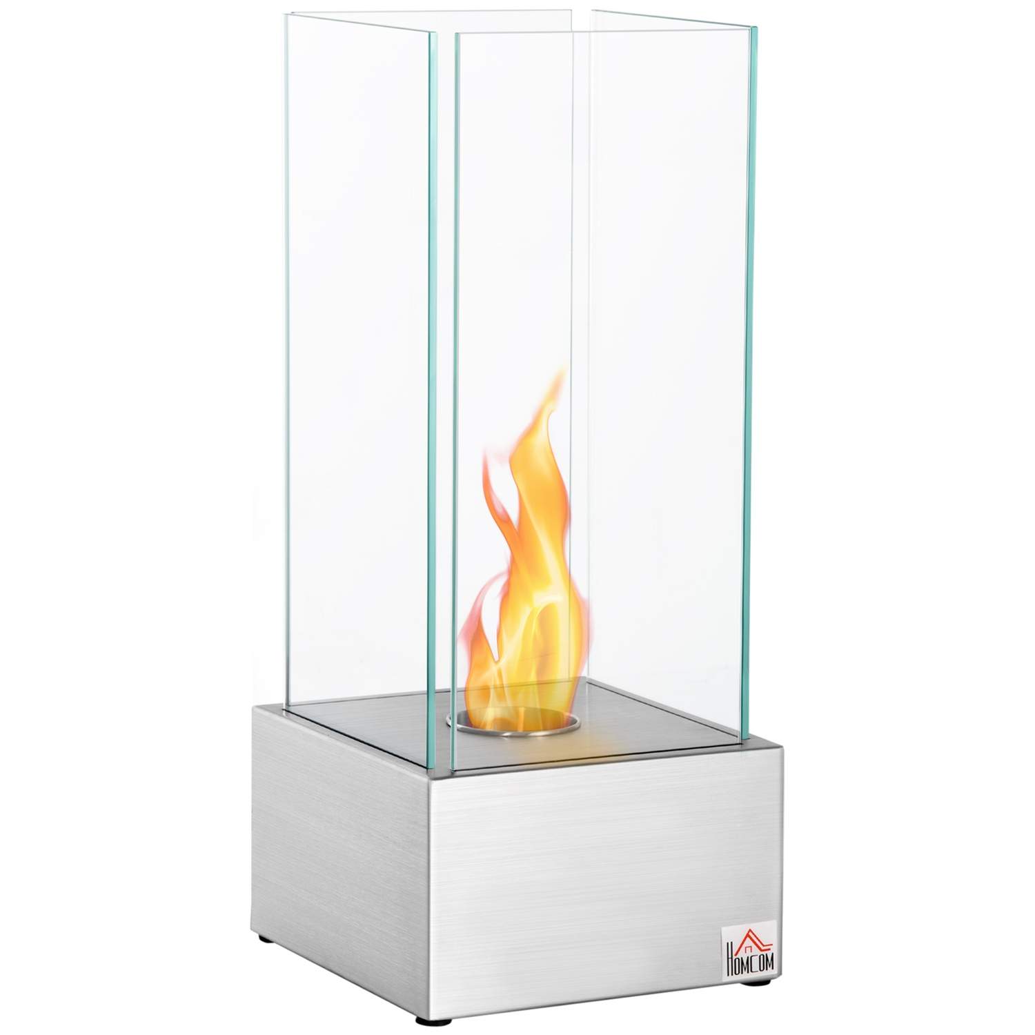 Ethanol pejs i rustfrit stål med glas