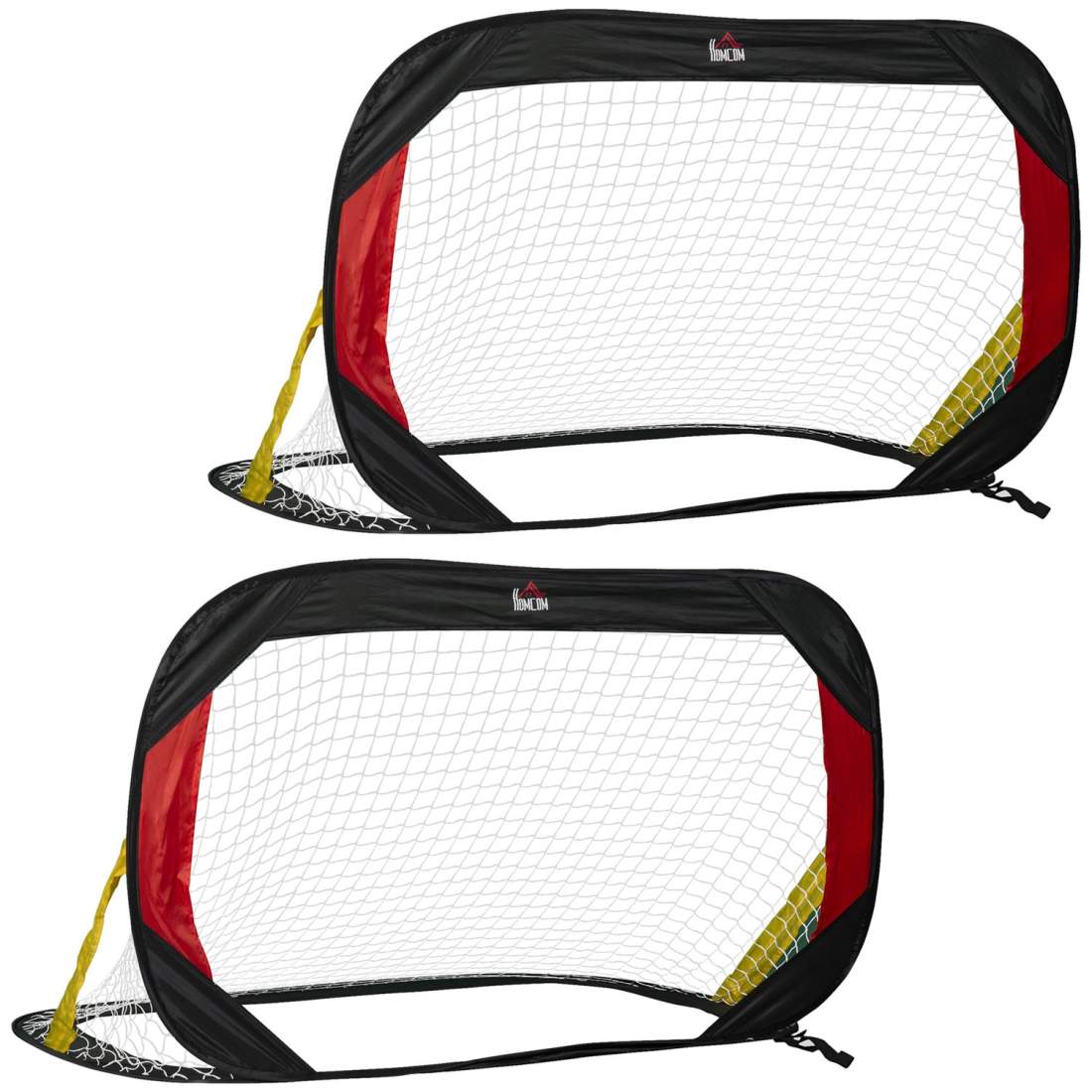 Vikbara Fotbollsmål Set för Trädgård 186x90x89 cm | Sport & Fritid - Träning - Träningsredskap - Styrketräning | Pryloteket