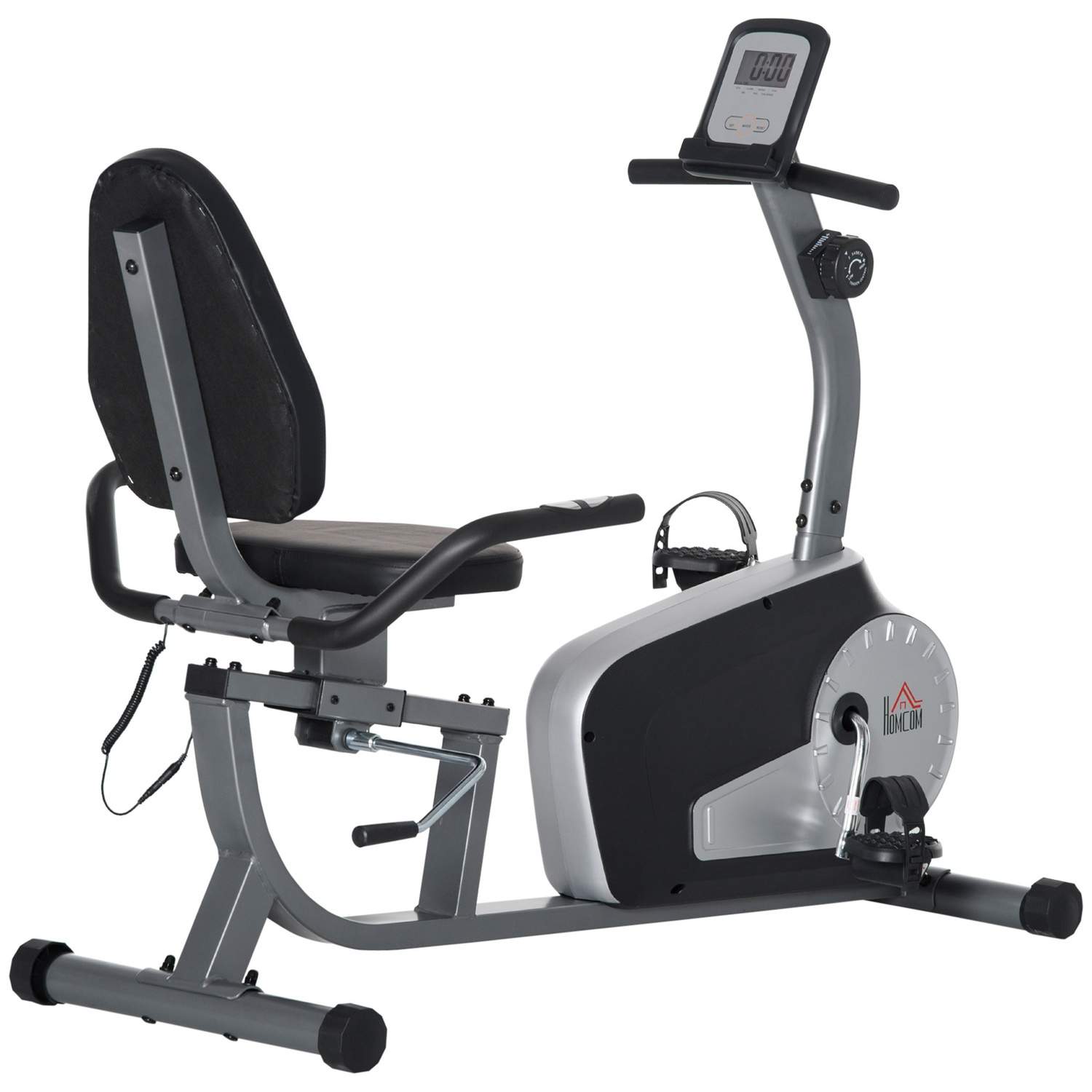 Motionscykel med LCD, 8 niveauer, op til 110 kg