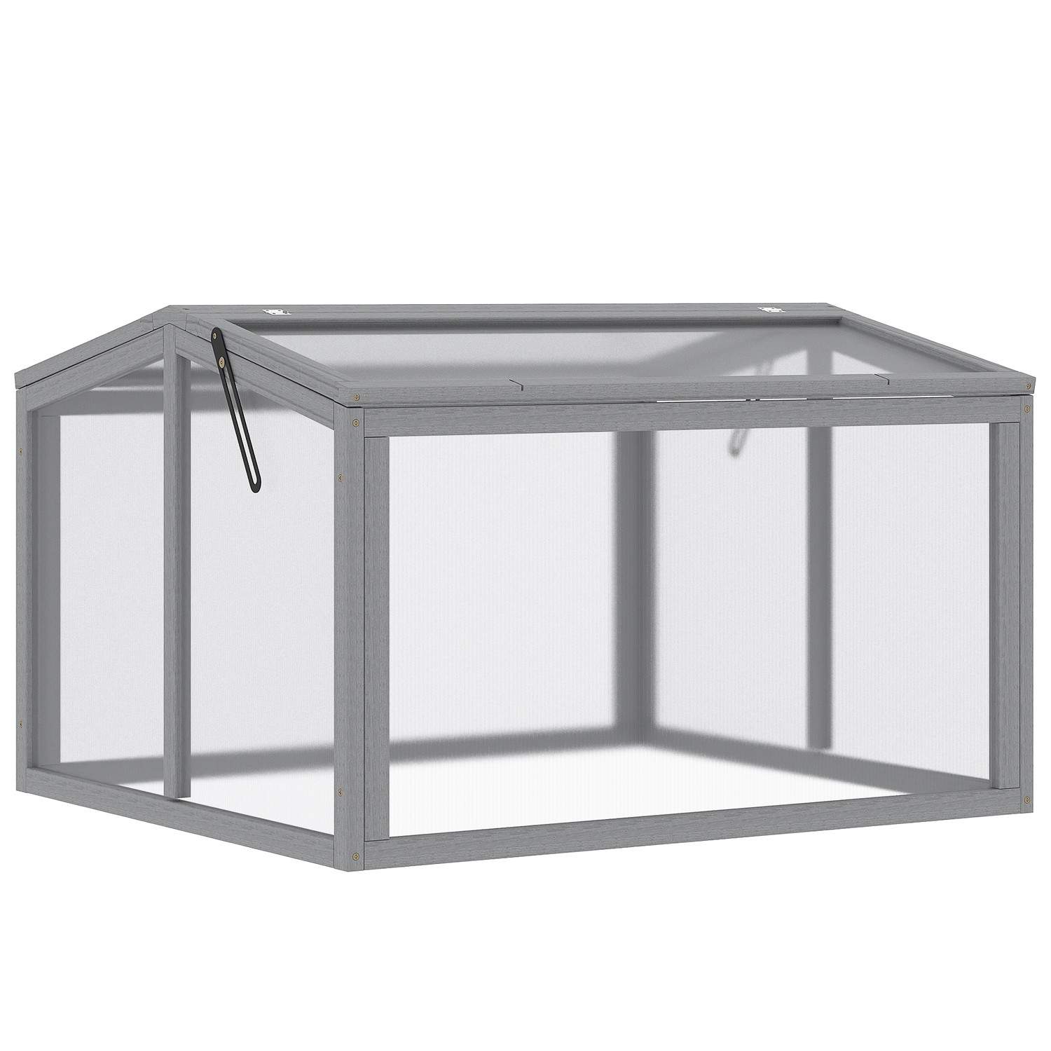 Vejrbestandigt koldramme drivhus med dæksel 90x80x58 cm