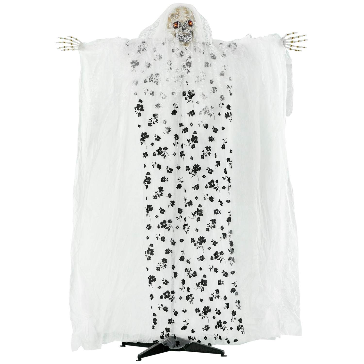 175 cm Halloween Ghost Bride Skelet med Lys & Lyd