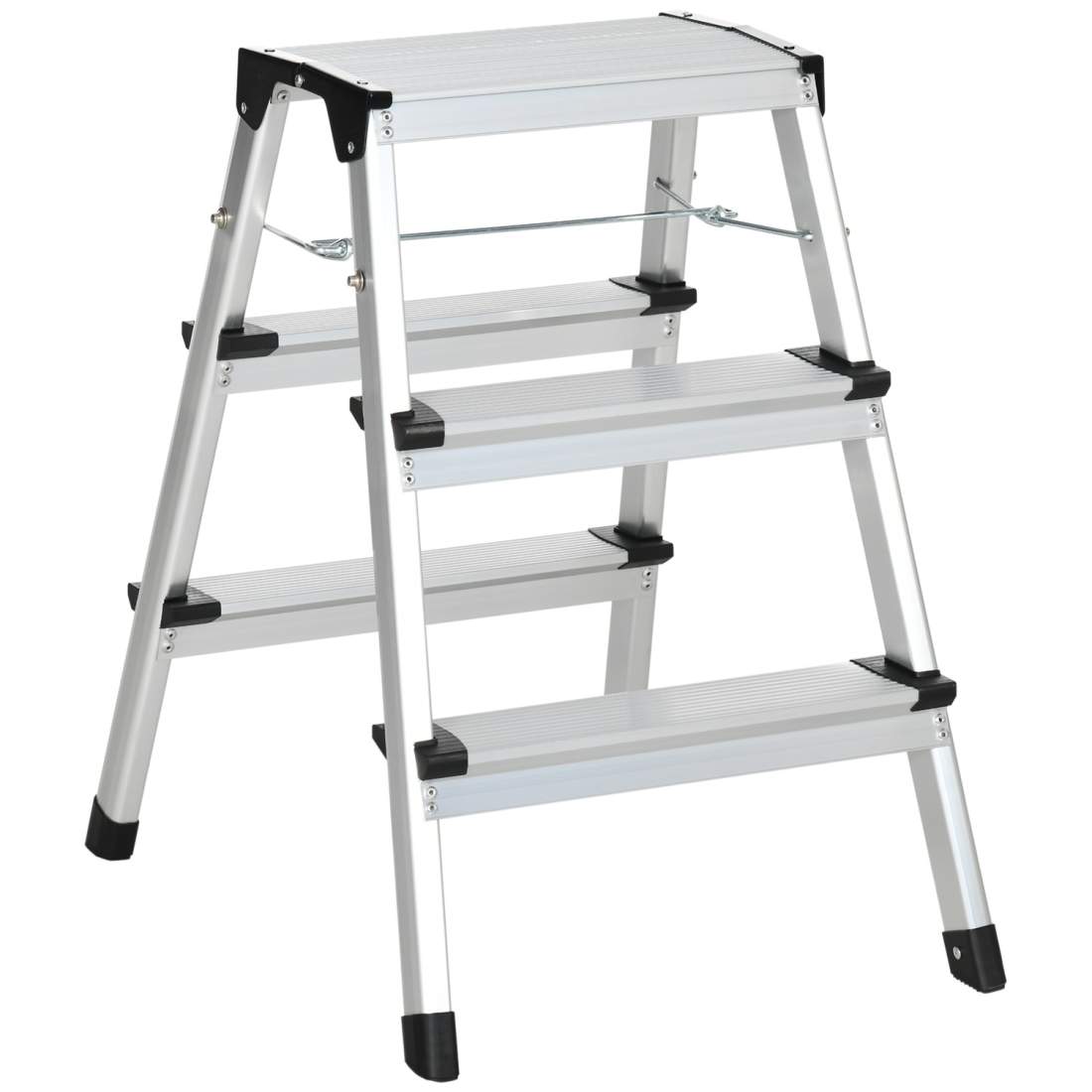 Hopfällbar Aluminiumstege, 3 Steg, Halkfri, 150 Kg | Hem & Hobby | Pryloteket