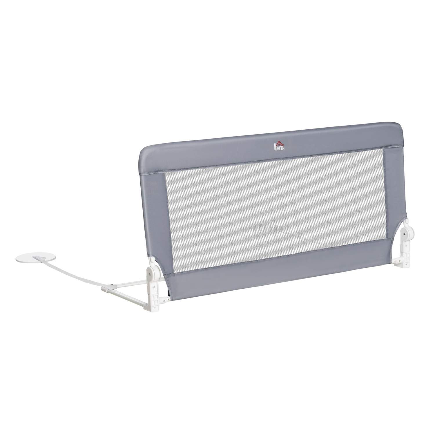 Børnesengehest 120cm Grå, Aftageligt Sengebetræk