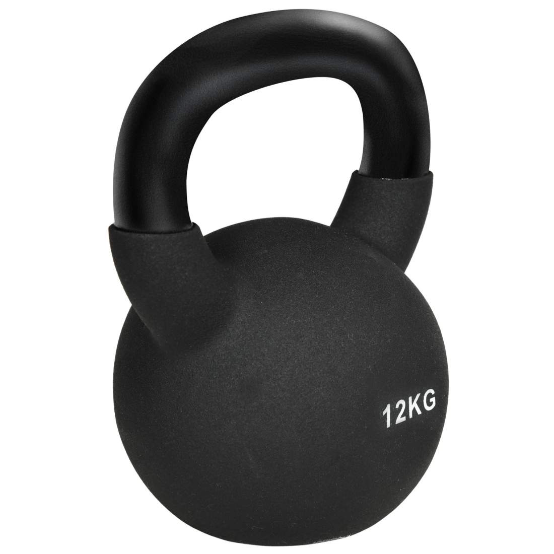Svart Kettlebell 12 kg med Neoprenbeläggning | Hem & Hobby | Pryloteket