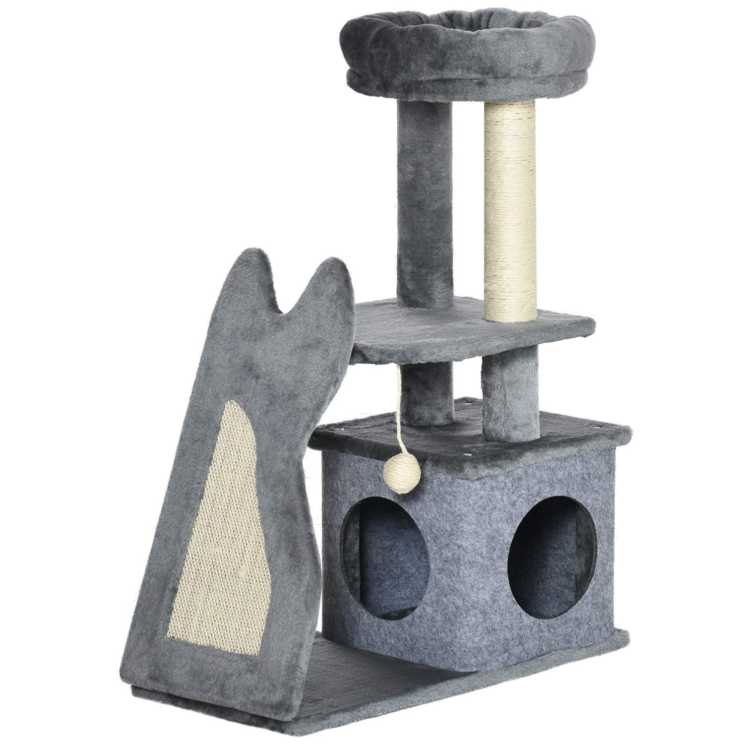 Kattträd 83 cm med Skrapbräda & Grotta | Hem & Hobby | Pryloteket
