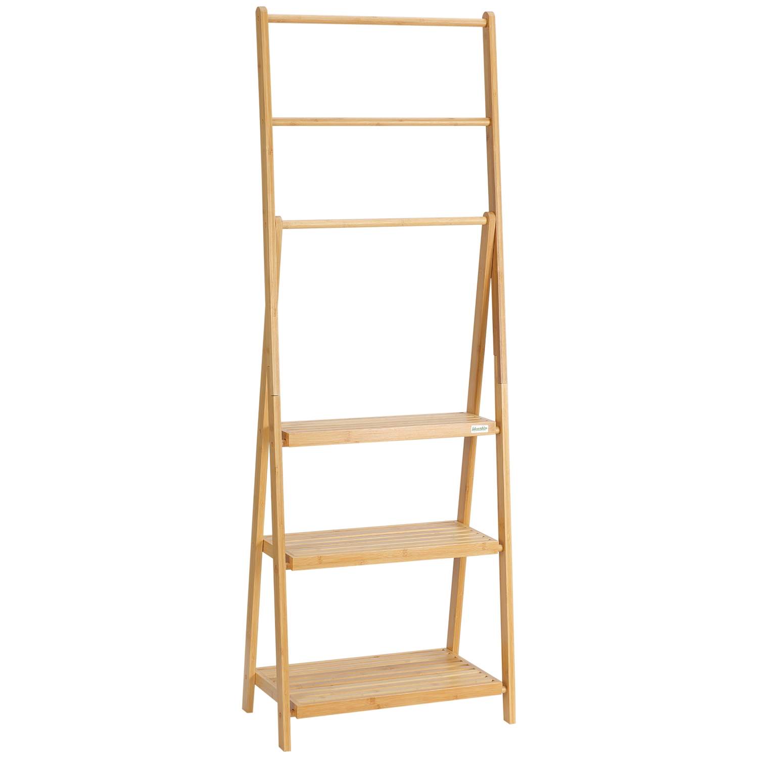 Vikbart bambuhandduksställ med hyllor | Hem & Hobby | Pryloteket