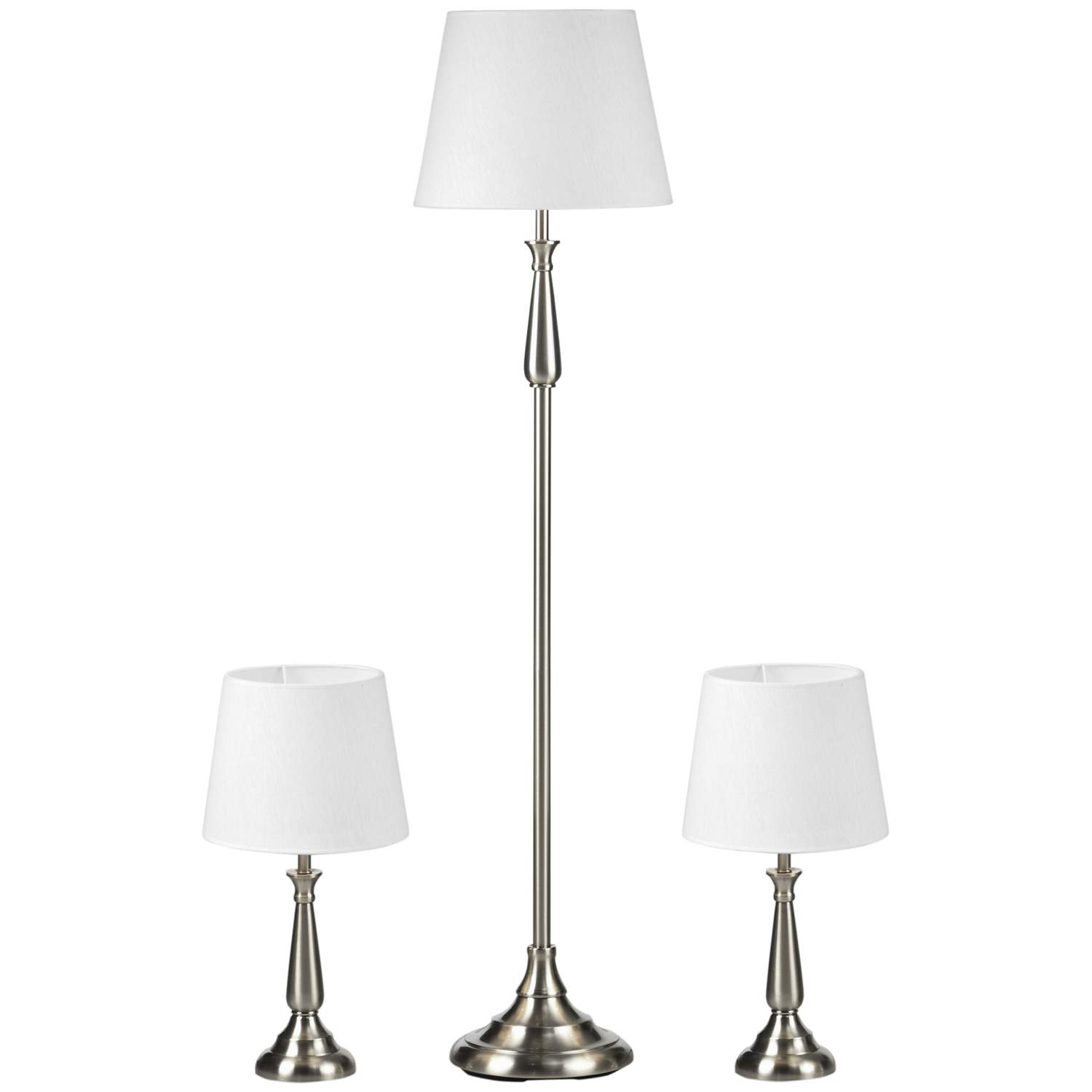 Vintage Lampsats 3-delar: 2 Bordslampor & 1 Golvlampa | Hem & Hobby | Pryloteket