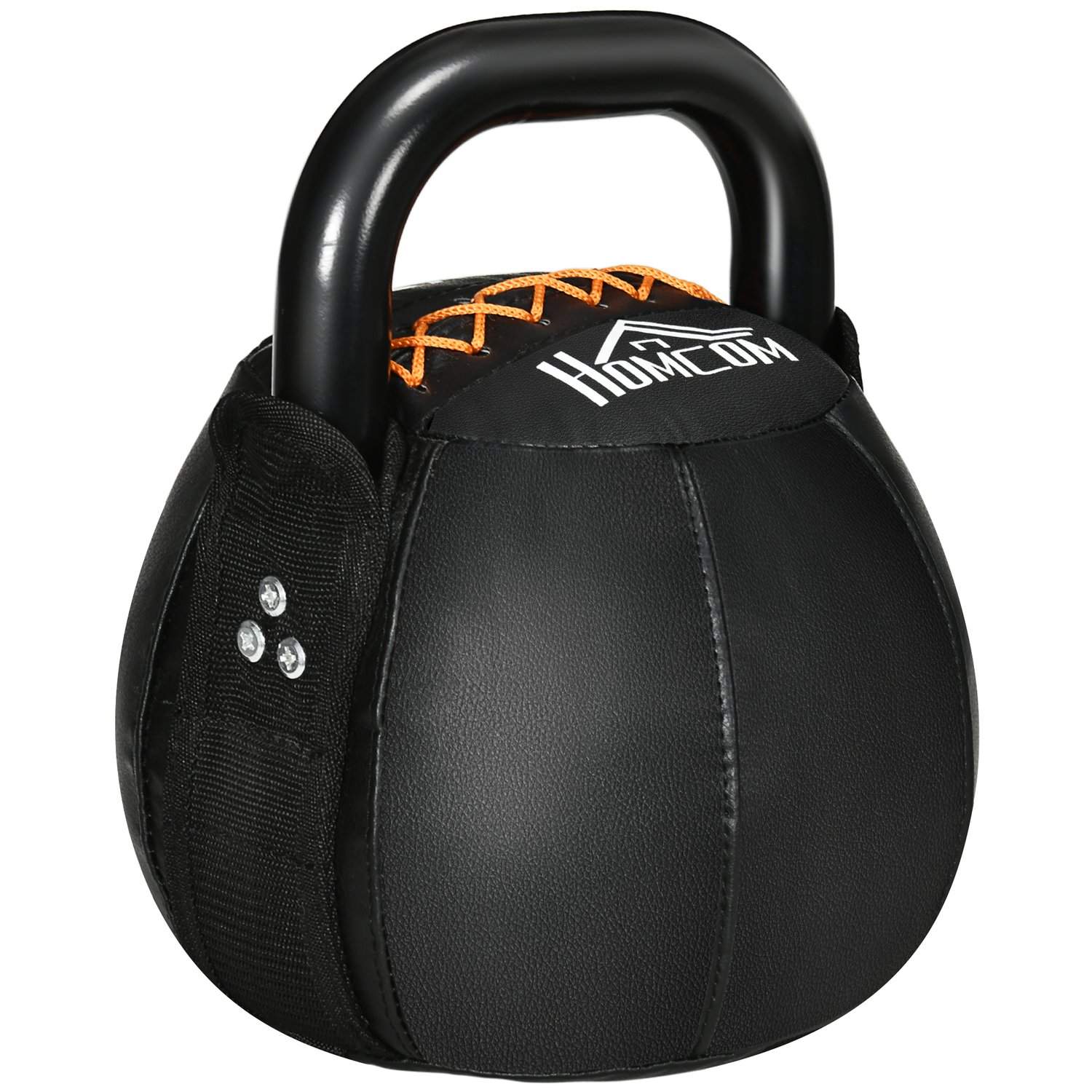 Kettlebell 8 kg med stålhåndtag, sort