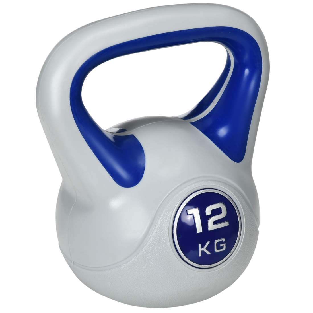 Blå 12 kg golvvänlig kettlebell för träning | Hem & Hobby | Pryloteket