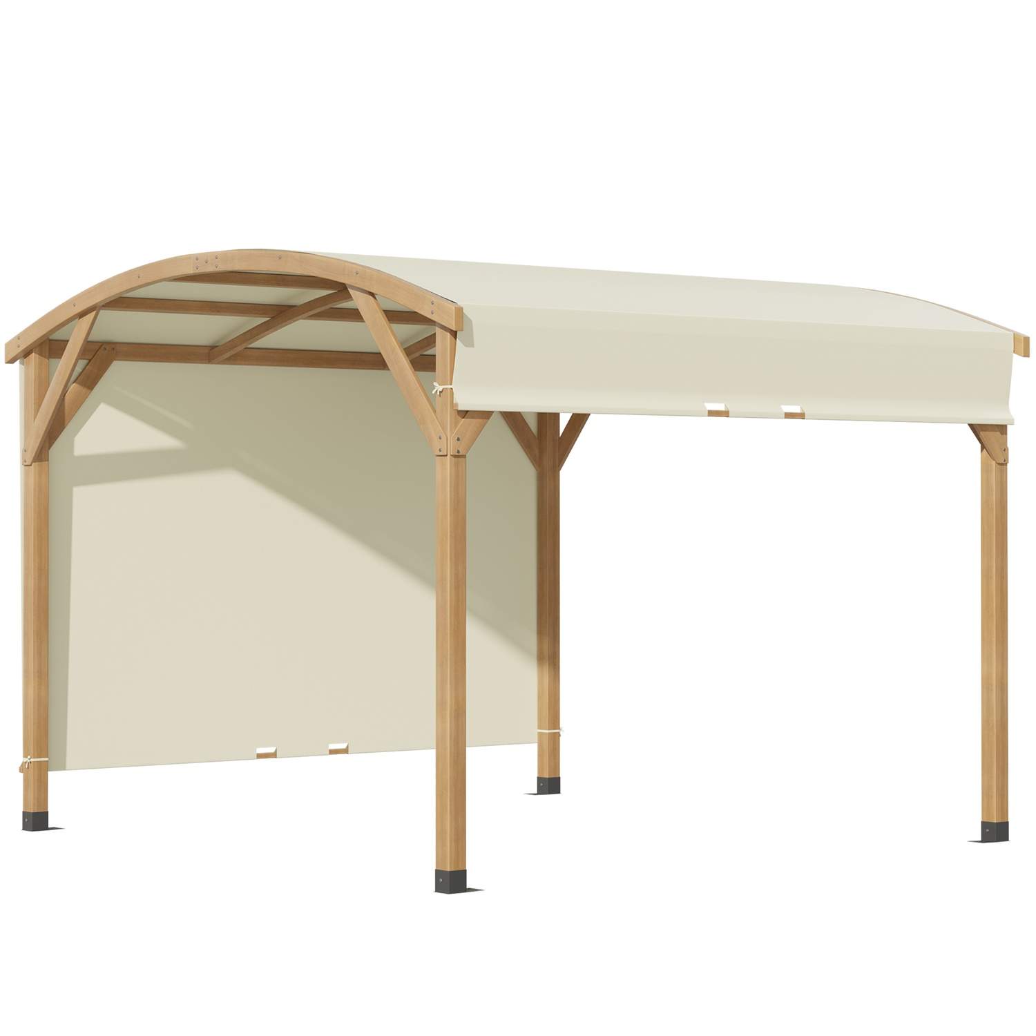 Pergola 3,2x3,08m Terrasse med UV-beskyttelse og sidevægge
