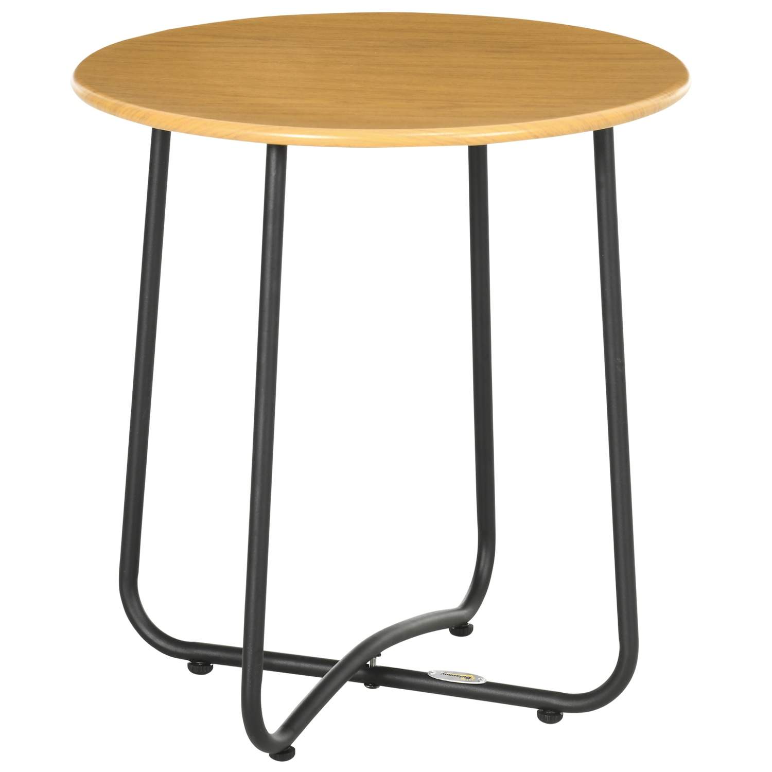 Rundt sidebord i træ Look for Garden