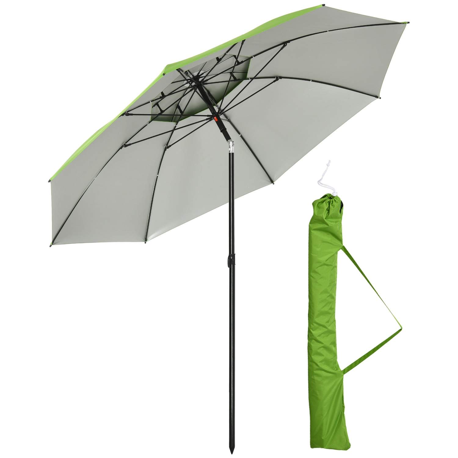 Grøn ståltaske i moderne design