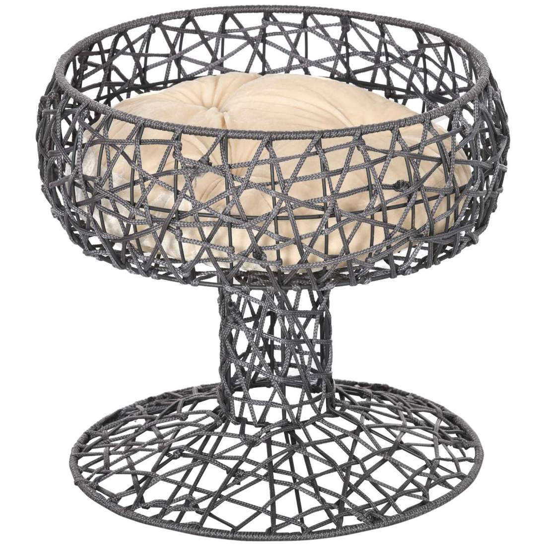 Förhöjd Kattsäng Vinglasformad Med Kudde Lila | Hem & Hobby | Pryloteket