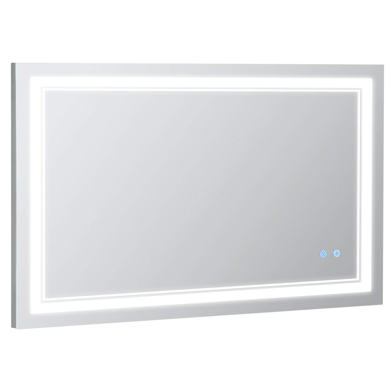 LED badeværelsesspejl med touch, 3 lystilstande, IP44