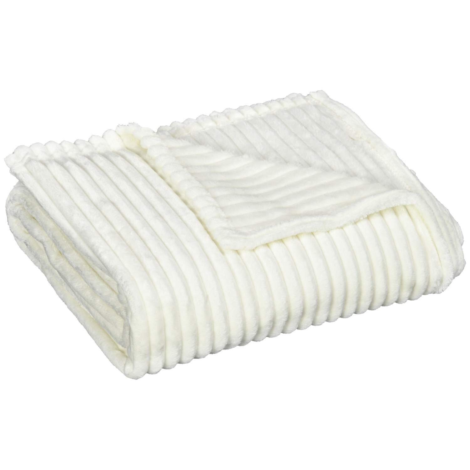 Fluffy fleece tæppe 203x152 cm, Cremefarvet sofabetræk