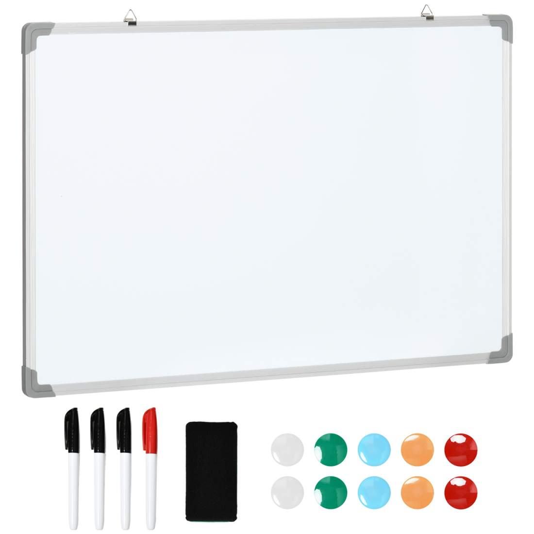 Magnetisk Whiteboard 60x90cm inkl. Tillbehör | Hem & Hobby - Skola & Fritid - Pennor & Tillbehör | Pryloteket