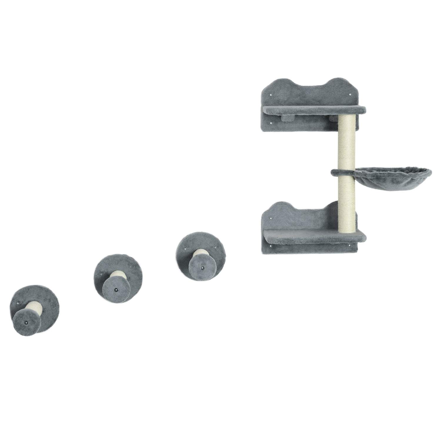 Stoptårn & 3 kradsestolper, klatrevæg med hængekøje