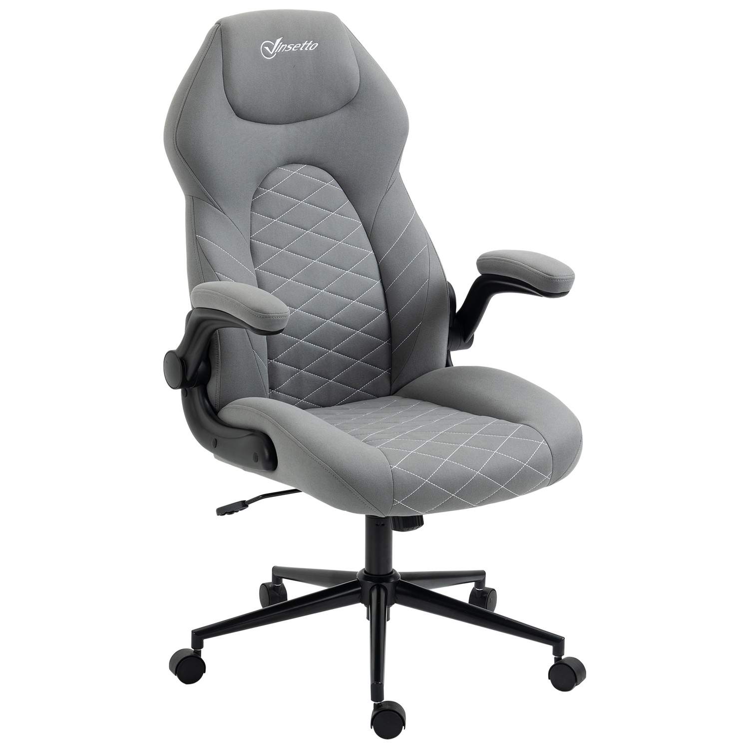 Ergonomisk kontorstol med vippefunktion og armlæn