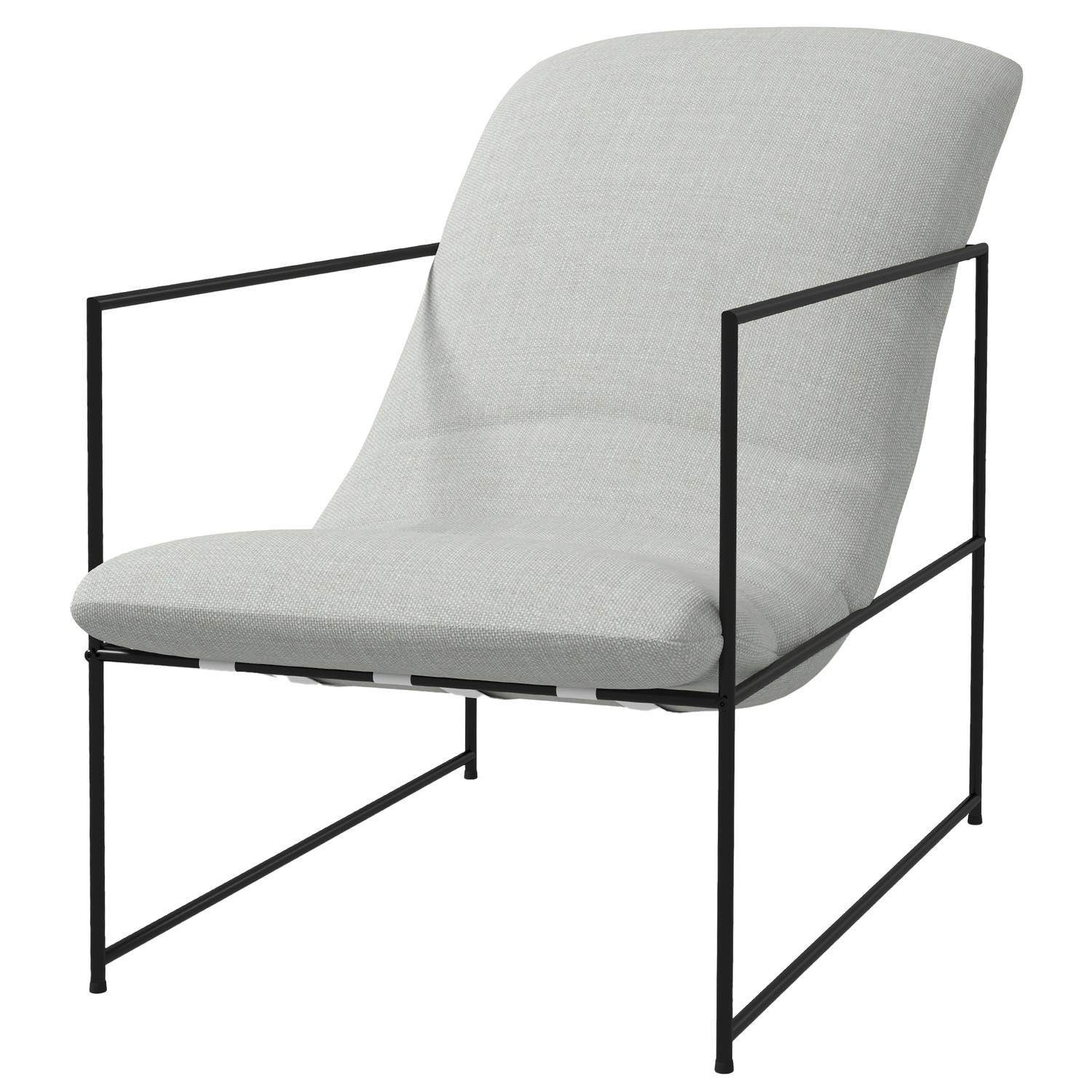 Beige Relax lænestol med armlæn i hørlook