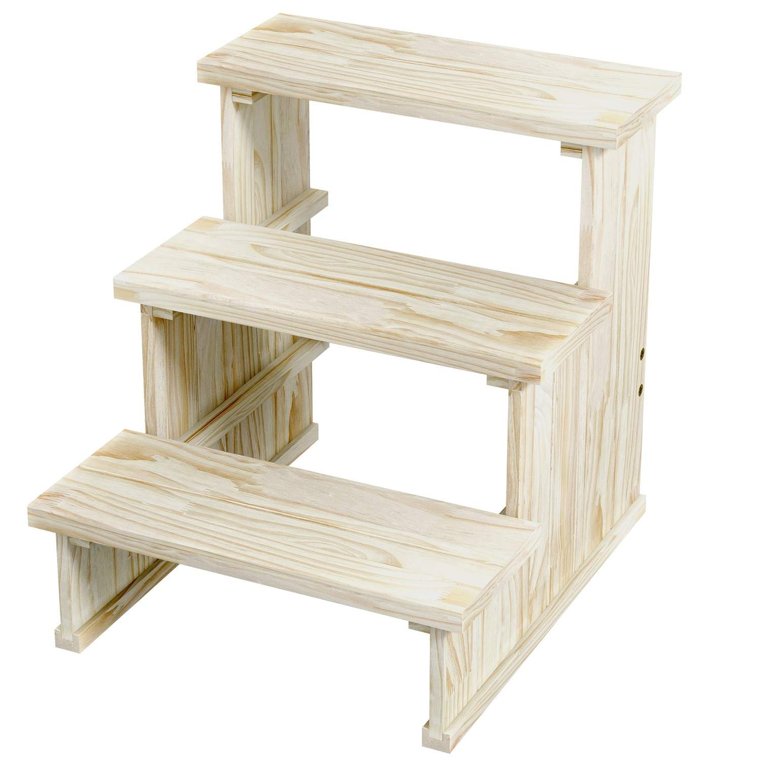 Naturlig Hund- och Katttrappa i Trä, 3 Steg | Hem & Hobby | Pryloteket