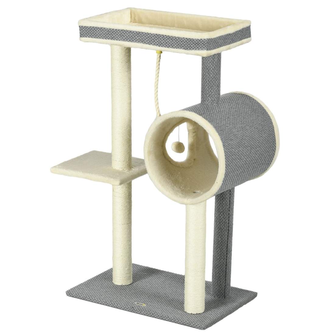 Skrapstolpe 104cm med lekboll & liggplatser | Hem & Hobby - Husdjur - Katt - Katträd | Pryloteket