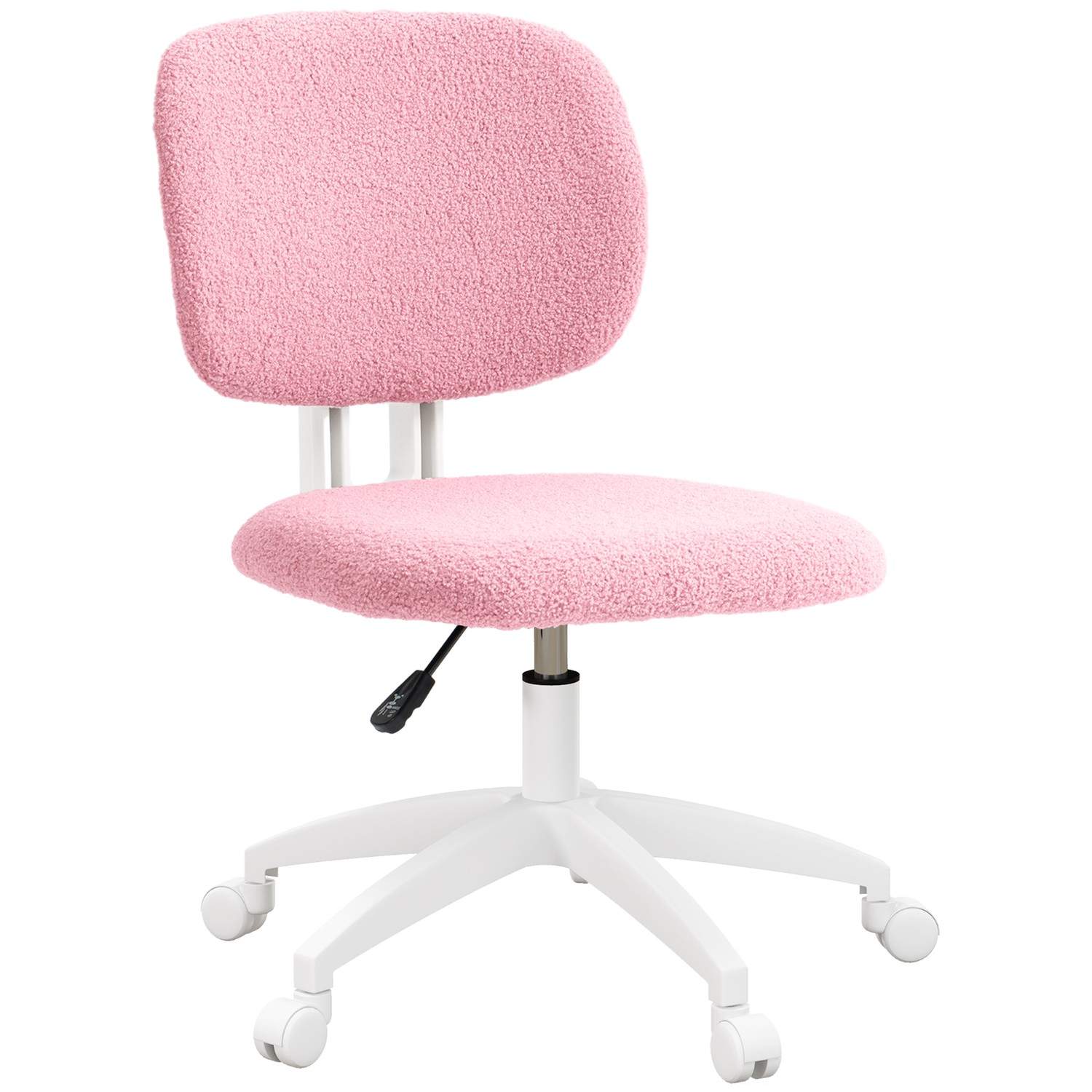 Ergonomisk Højdejusterbar Kontorstol Velvet Pink