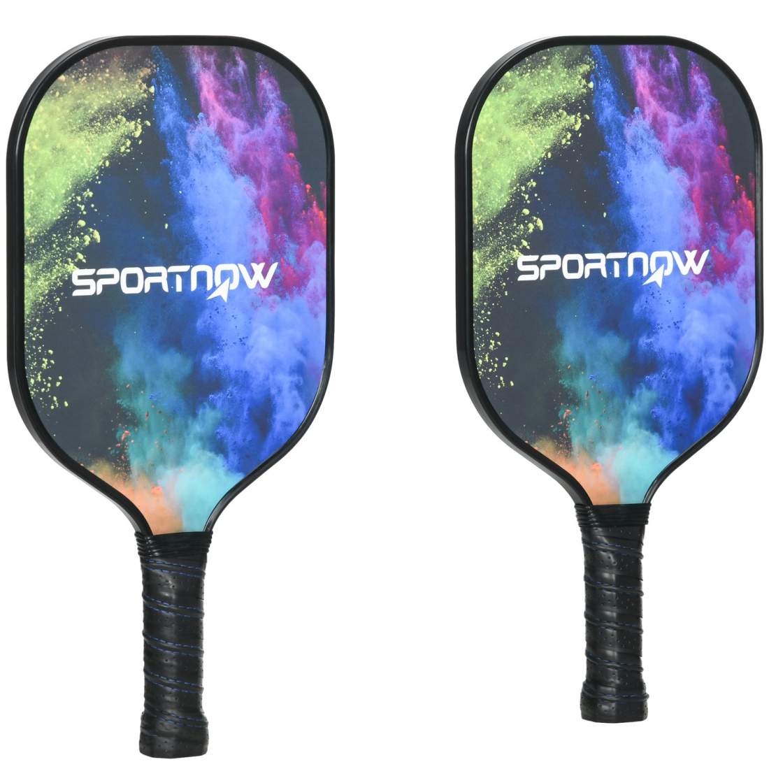 Pickleball Ketsjere Sæt Glasfiber 2 Ketsjere 4 Bolde