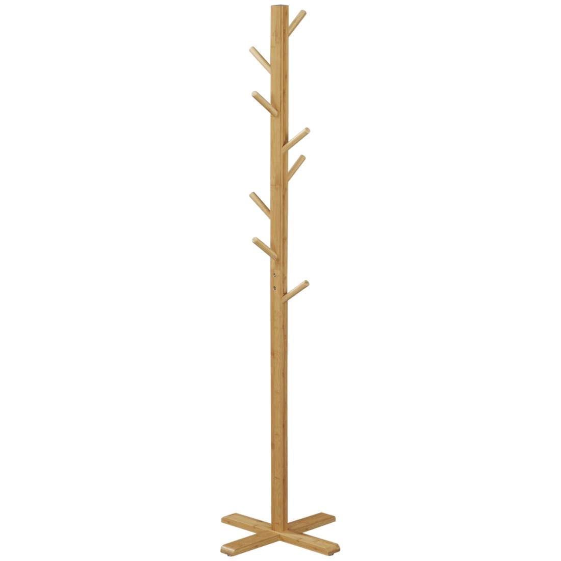 Bambu Klädhängare med 8 Krokar, Naturfinish | Hem & Hobby | Pryloteket
