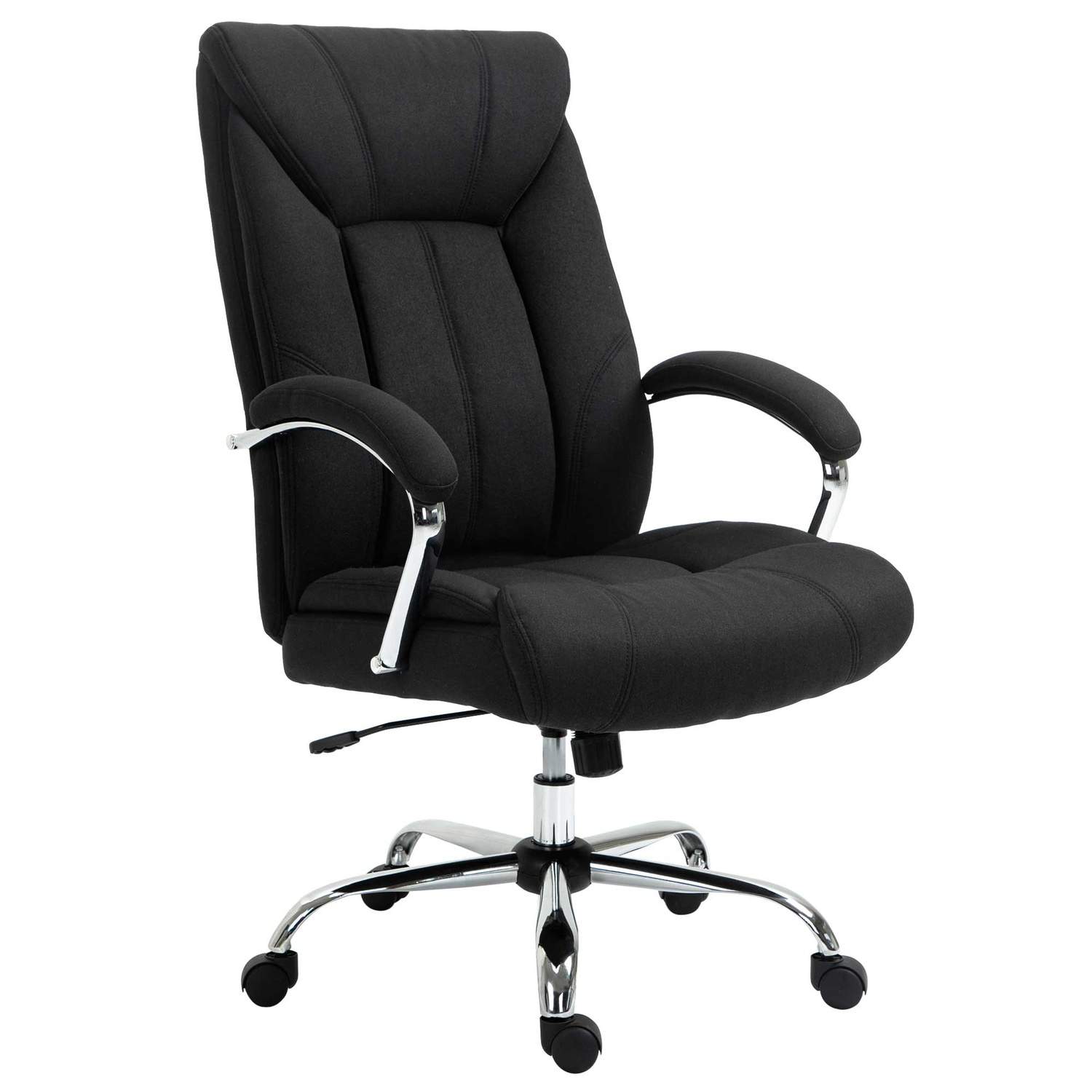 Ergonomisk kontorstol med vippefunktion, sort
