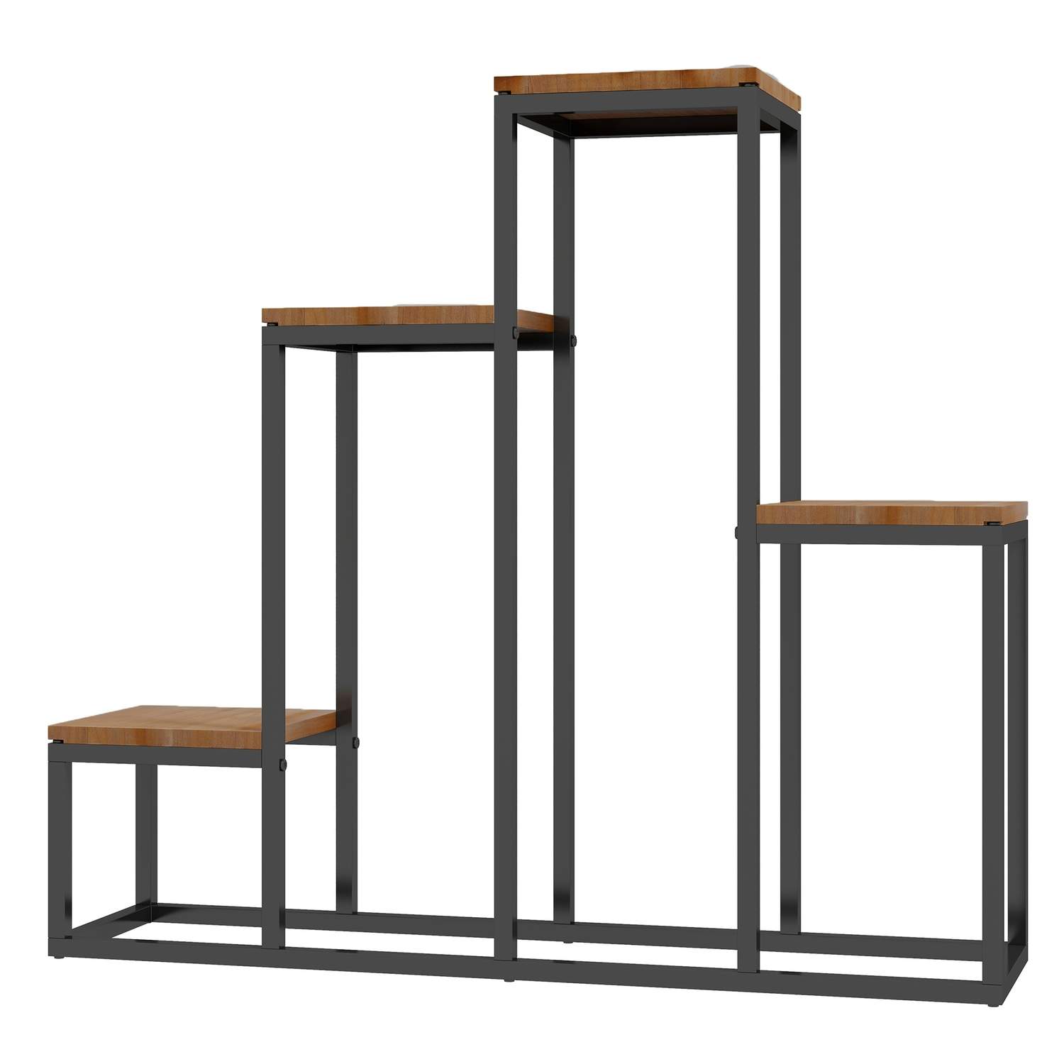 Plantestativ 4 Etager Lysebrun 80x20x74 Cm