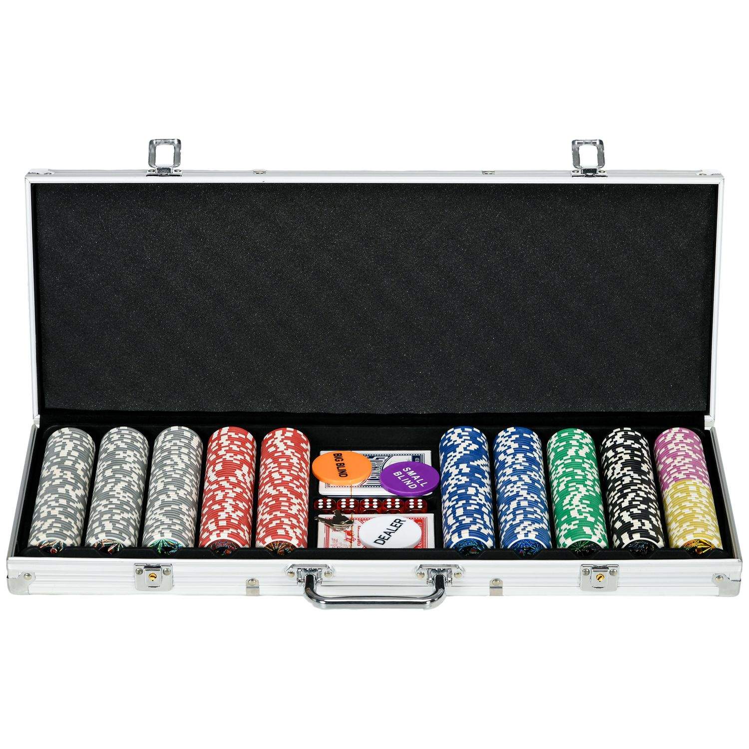 Pokerchips Set 500 Marker 11,5g med Tillbehör | Hem & Hobby | Pryloteket