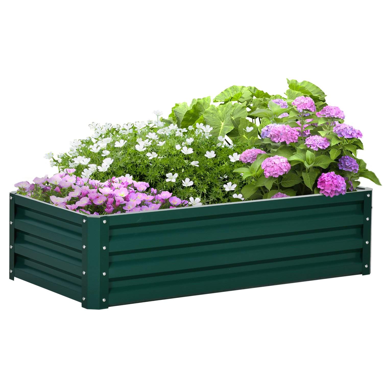 Rustfast Stål Plantekasse til Have 120x60x30,5 cm