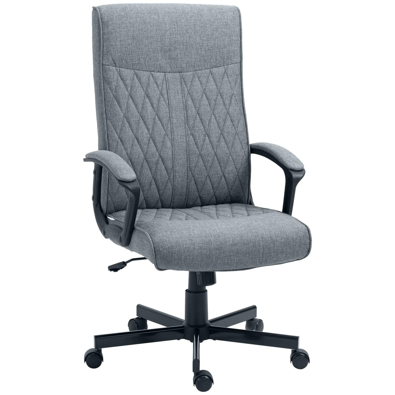 Ergonomisk kontorstol Mørkegrå Drejelig Justerbar