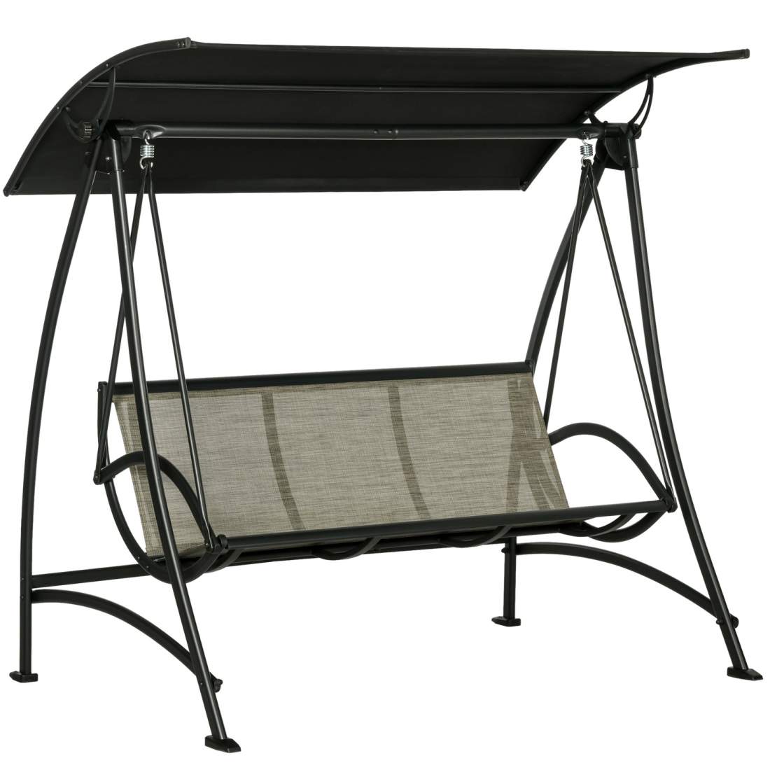 3-Sits Trädgårdsgunga med Justerbart Solskydd | Hem & Hobby | Pryloteket