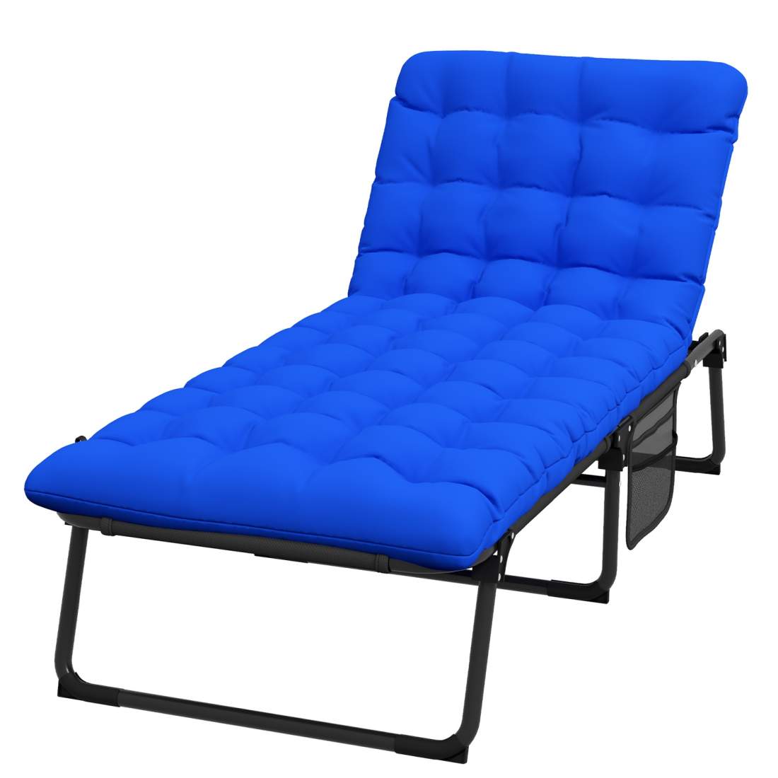 Justerbar hopfällbar tältsäng 120 kg mörkblå | Sport & Fritid - Friluftsliv & Camping - Campingsäng / Tältsäng | Pryloteket