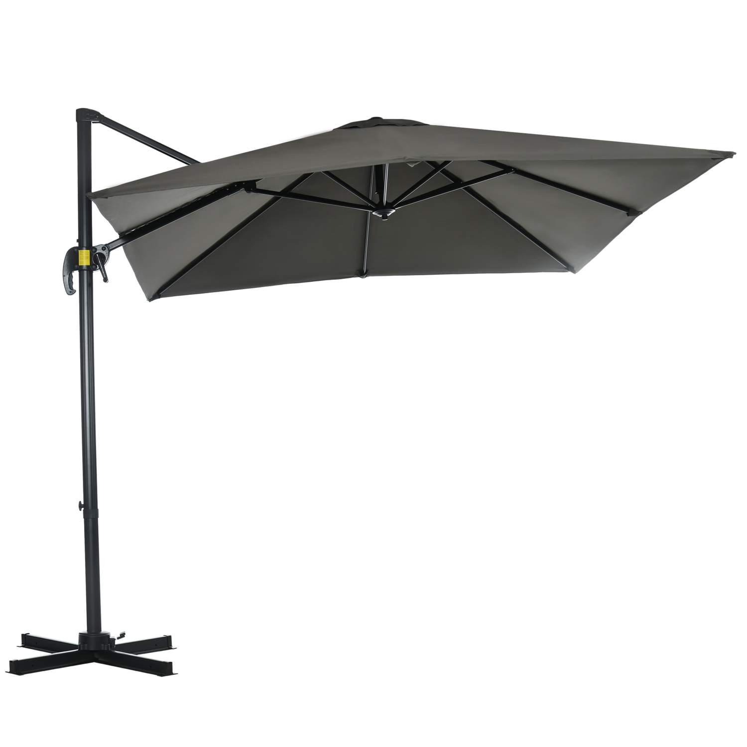 Grå Cantilever Haveparasol 245x245cm